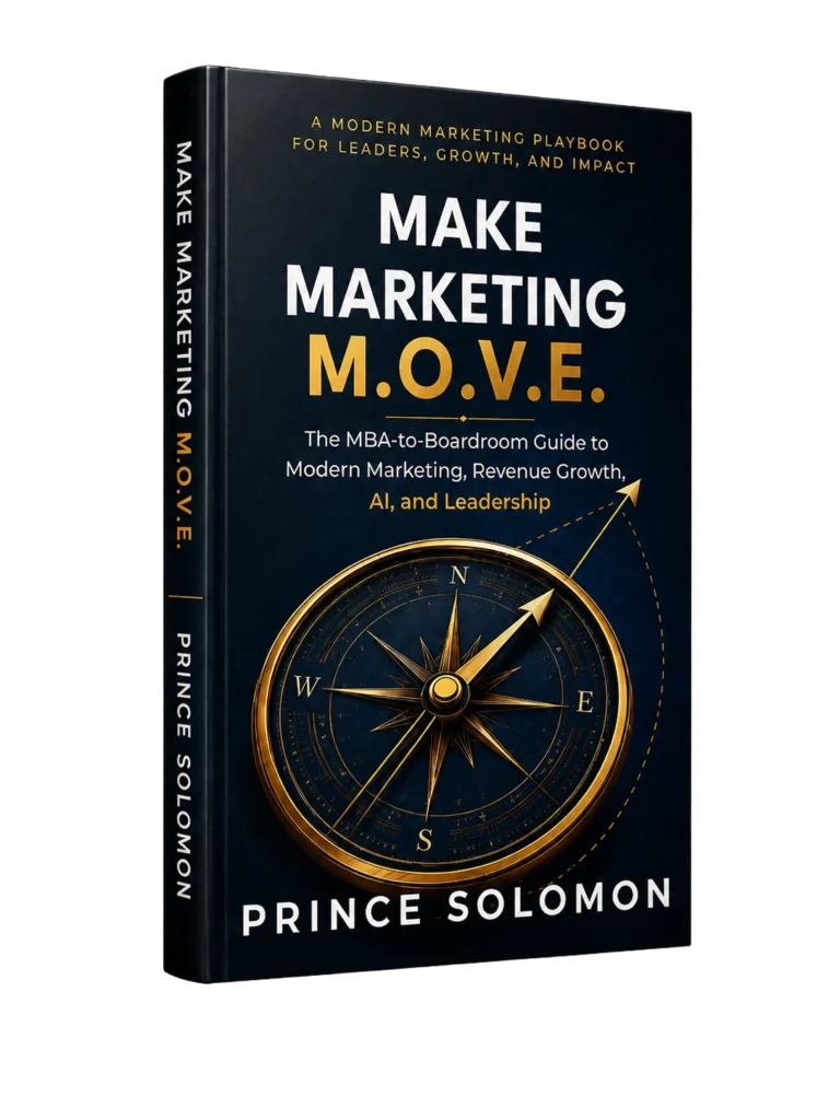 Make Marketing M.O.V.E. book cover by Prince Solomon